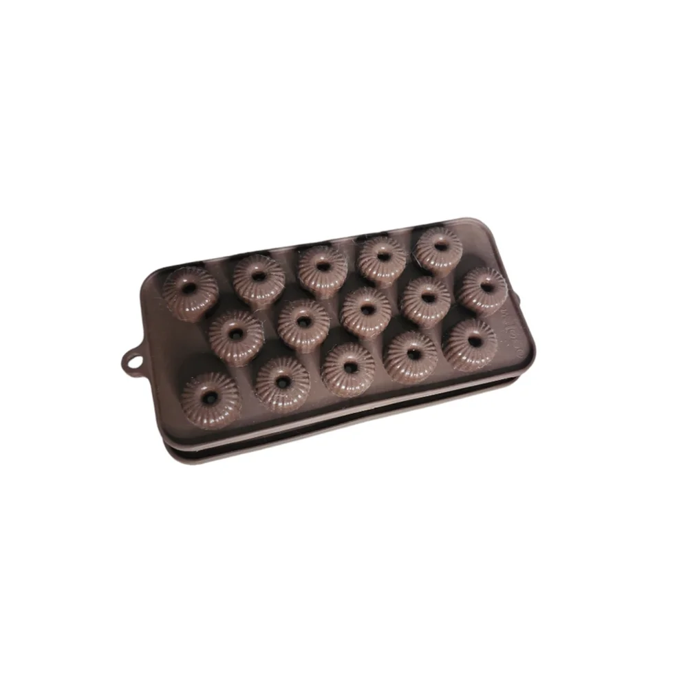 Set of 2 Candy Molds / Small Ice Trays Donut Shapes